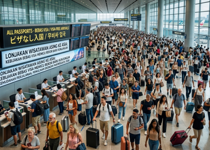 Bebas Visa Bikin Nagih: Turis Asing Banjiri Asia Hingga Tembus Rekor Baru