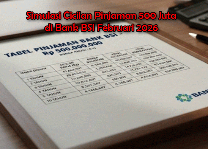 Simulasi Cicilan Pinjaman 500 Juta di Bank BSI Februari 2026: Solusi Cerdas Rencanakan Masa Depan Keuangan 
