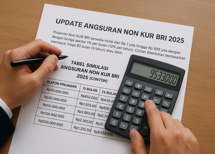 Cek Tabel Angsuran Non KUR BRI 2025: Mulai Rp10 Juta sampai Rp500 Juta, Bunga Gak Bikin Nangis