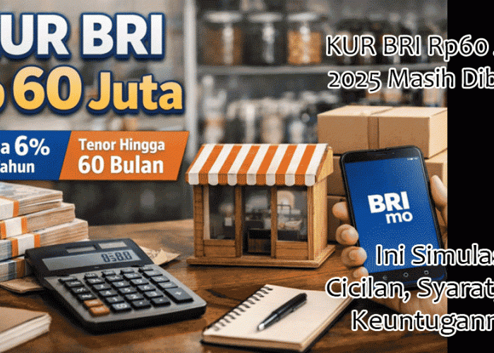 KUR BRI Rp60 Juta 2025 Masih Dibuka, Ini Simulasi Cicilan, Syarat, dan Keuntungannya