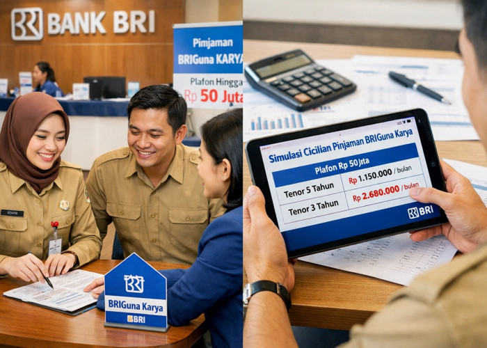 Tabel Pinjaman Non KUR BRI BRIGuna Karya: Solusi Dana Cepat Pegawai 2026, Plafon Rp50 Juta