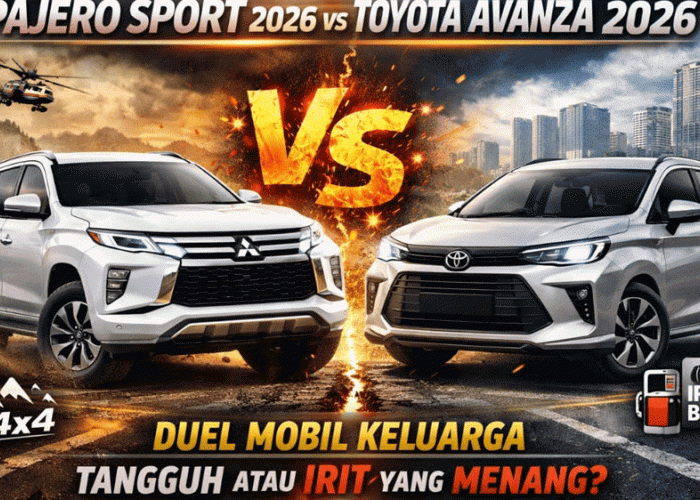 Pajero Sport 2026 vs Toyota Avanza 2026,Duel Mobil Keluarga, Tangguh atau Irit yang Menang?
