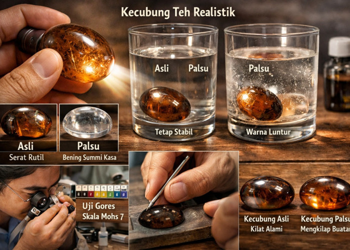 Cara Membedakan Batu Kecubung Teh Asli dan Palsu Secara Akurat