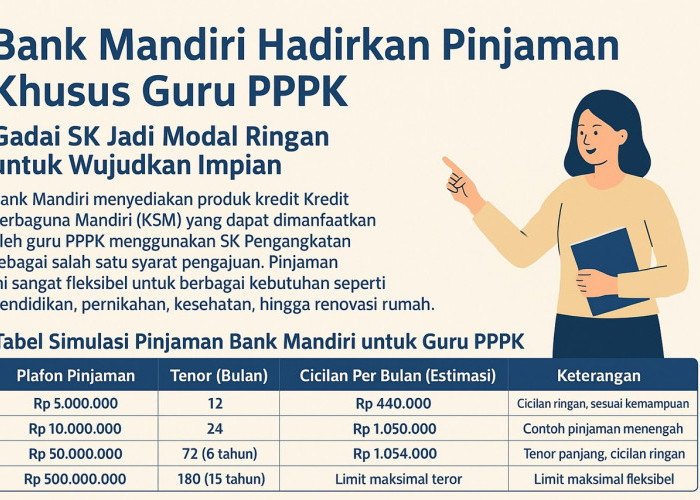 Bank Mandiri Hadirkan Pinjaman Tanpa Agunan Khusus Guru PPPK, Gadai SK Jadi Modal Ringan untuk Wujudkan Impian