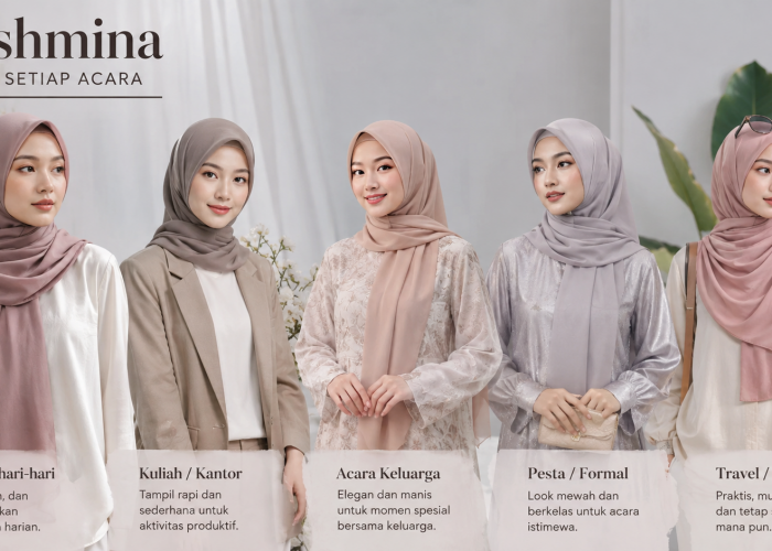Tak Perlu Banyak Hijab, Pashmina Ini Cocok untuk Beragam Acara
