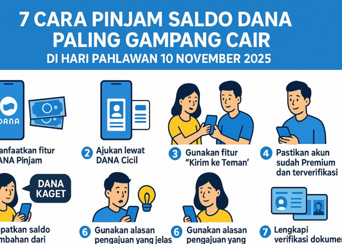 7 Cara Pinjam Saldo DANA Paling Gampang Cair di Hari Pahlawan 10 November 2025