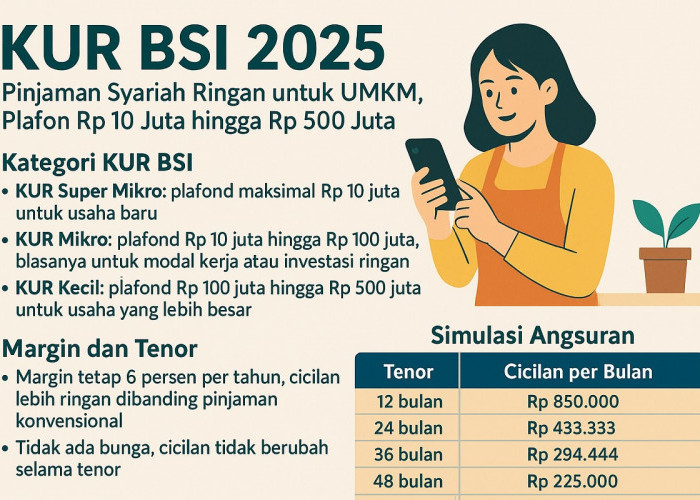 KUR BSI 2025: Pinjaman Syariah Ringan untuk UMKM, Plafon Rp 10 Juta hingga Rp 500 Juta