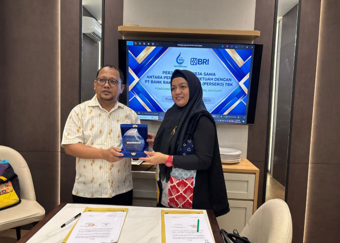 Tingkatkan Kualitas Layanan Publik, Perumda Tirta Betuah Integrasikan Pembayaran Bersama BRI Sekayu