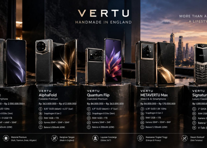 VERTU AlphaFold hingga Quantum Flip, Ini Ponsel Mewah dengan Teknologi Flagship