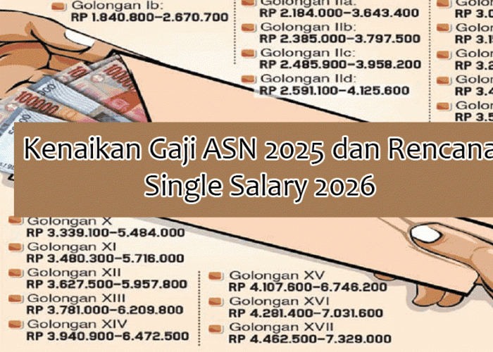Kenaikan Gaji ASN 2025 dan Rencana Single Salary 2026: Ini Fakta, Status Resmi, dan HalyangPerluDiklarifikasi