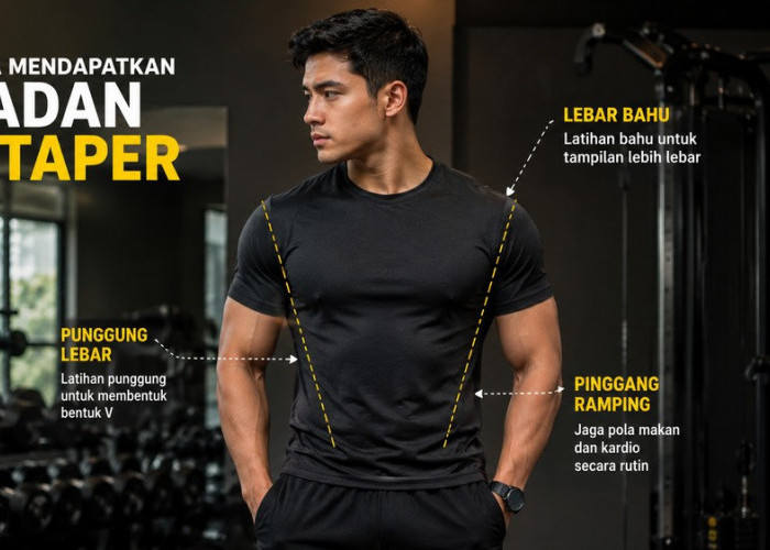 Ingin Punya Badan V Taper? Begini Cara Latihan yang Tepat