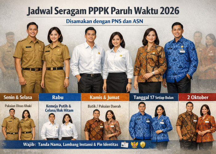 Aturan Seragam PPPK Paruh Waktu 2026 Disamakan dengan ASN, Ini Jadwal Lengkapnya
