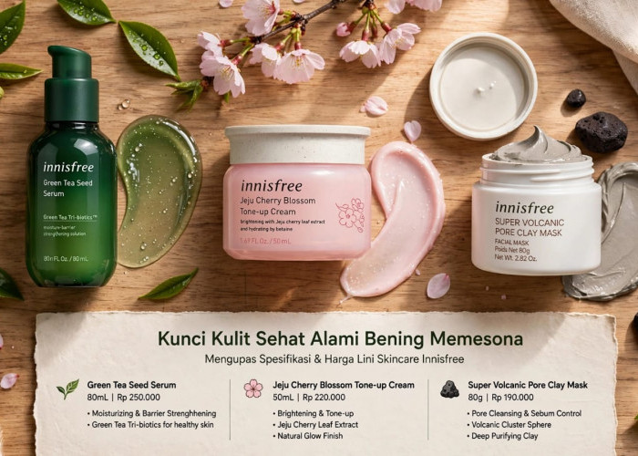 Kunci Kulit Sehat Alami Bening Memesona: Mengupas Spesifikasi dan Harga Lini Skincare Innisfree