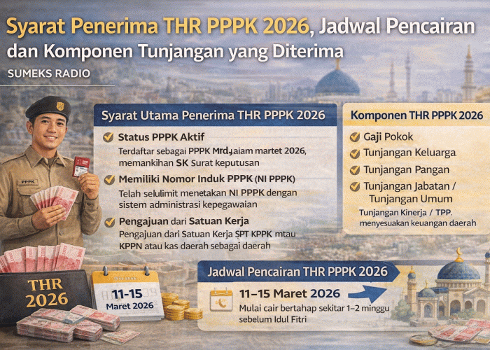 Syarat Penerima THR PPPK 2026, Jadwal Pencairan dan Komponen Tunjangan yang Diterima