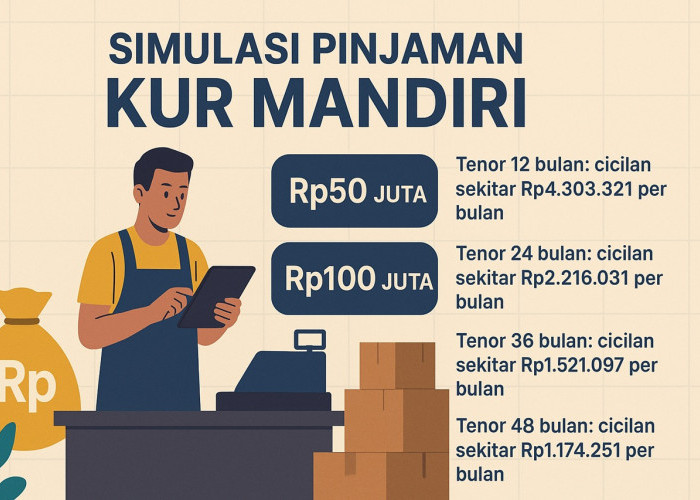 Simulasi KUR Mandiri 2025: Bunga Rendah, Cicilan Ringan Mulai Rp1,1 Juta per Bulan!