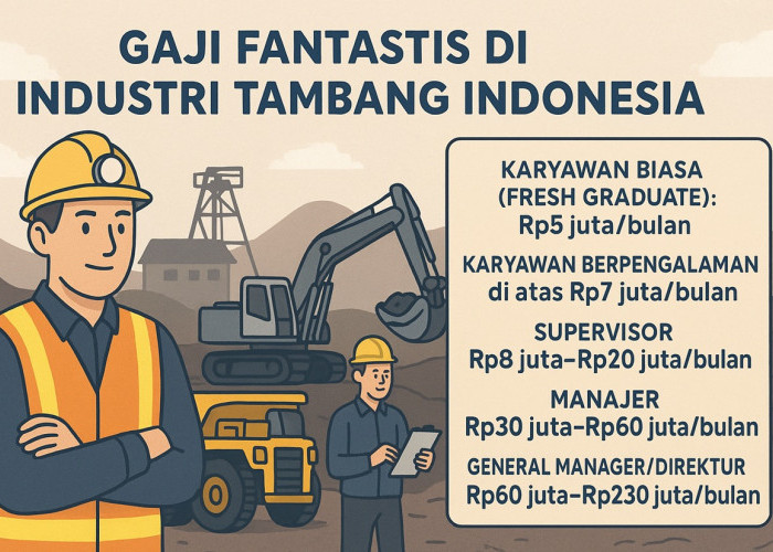 Fantastis! Ini Besaran Gaji Jika Bekerja di Perusahaan Tambang