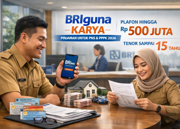 Pinjaman BRI Tanpa Agunan BRIguna Karya Jadi Andalan Kredit PNS PPPK di 2026, Bisa Diajukan Lewat BRImo