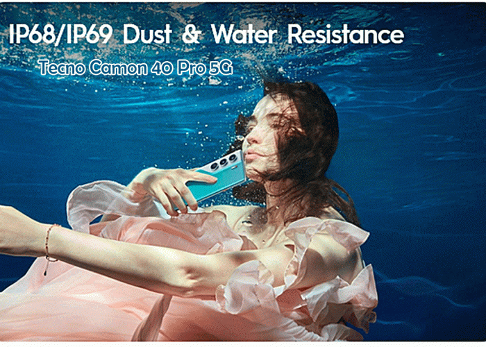 Tecno Camon 40 Pro 5G: Kamera Sony OIS, Selfie Eye-Tracking, dan Ketahanan IP68/IP69