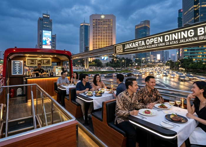 Jalan-Jalan Sambil Makan Enak: Bus Tingkat Open Dining Hadirkan Cara Baru Nikmati Jakarta
