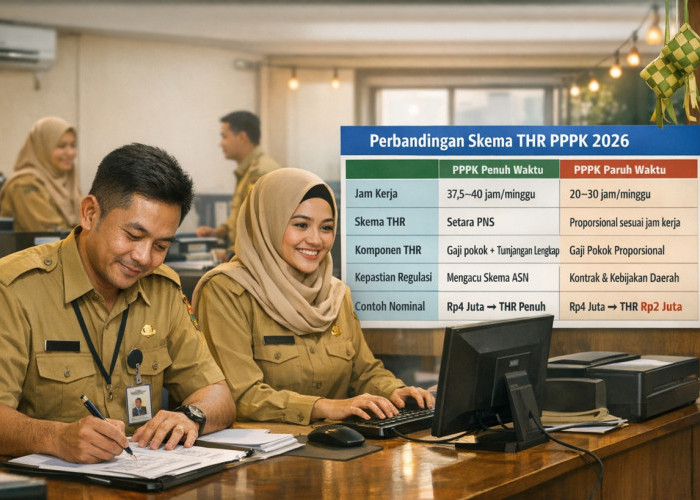 THR Idulfitri 2026 PPPK Penuh Waktu vs Paruh Waktu Berbeda Jauh, Ini Hitungan Resminya