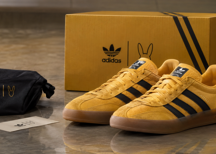 Kolaborasi adidas dan Bad Bunny Hadirkan Gazelle Indoor Warna Emas