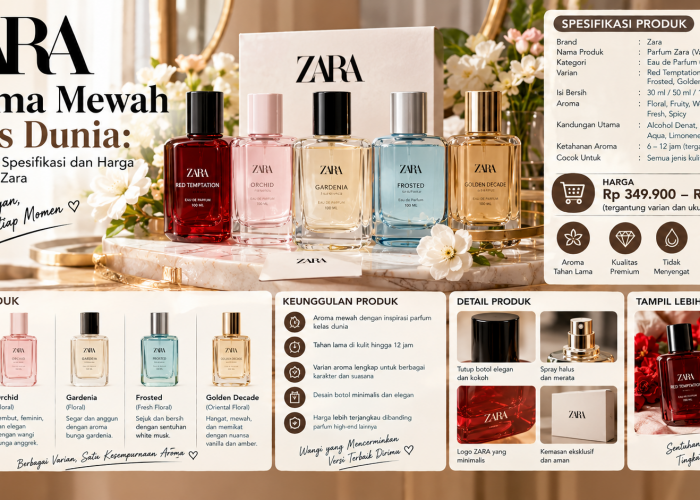 Aroma Mewah Kelas Dunia: Membedah Spesifikasi dan Harga Lini Parfum Zara