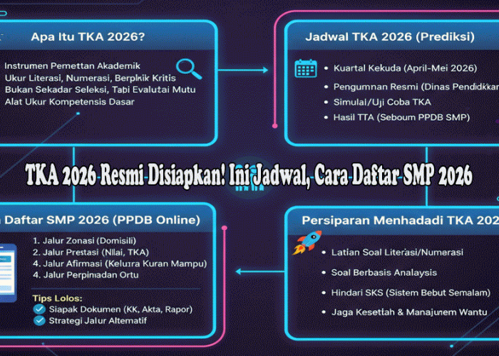 TKA 2026 Resmi Disiapkan! Ini Jadwal, Cara Daftar SMP 2026, dan Sikap Kementerian Pendidikan Dasar dan Menenga