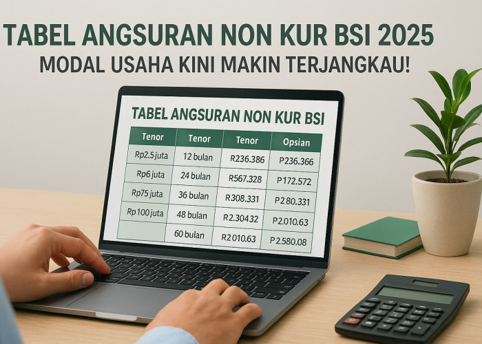 Tabel Angsuran Pinjaman Non KUR BSI 2025: Modal Usaha Kini Makin Terjangkau!