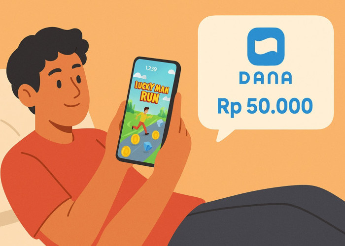 Cuma Main Game Sambil Tiduran Malam ini, Bisa Dapat Saldo DANA Gratis dari Lucky Man Run!