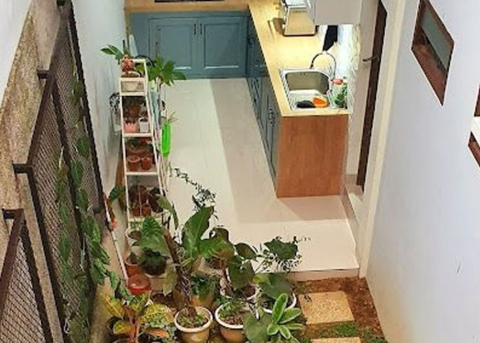 Desain Dapur Minimalis Terbuka di Belakang Rumah yang Multifungsi