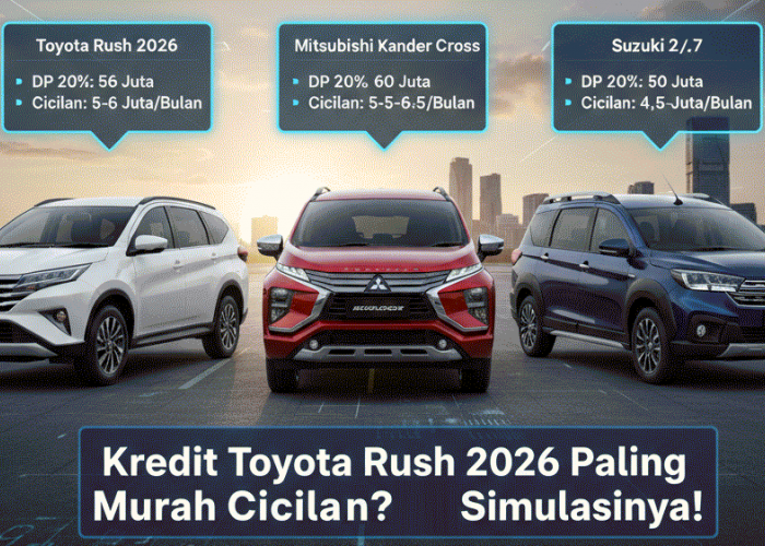 Kredit Toyota Rush 2026 Paling Murah Cicilannya? Ini Simulasi & Perbandingan Selevelnya!
