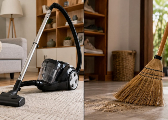 Vacuum Cleaner vs Sapu, Mana yang Lebih Efektif Membersihkan Rumah?