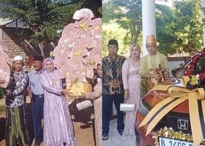 Pesta Pernikahan Sultan Madura, Seserahan Buket Uang Raksasa dan Mobil Mewah, Heboh Media Sosial!