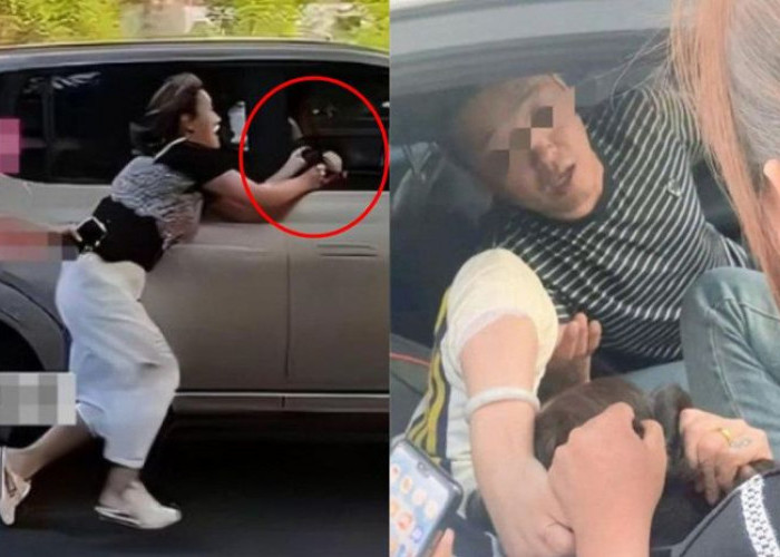 Skandal Perselingkuhan: Istri Jambak Rambut Pelakor, Terseret Mobil 20 Meter!  