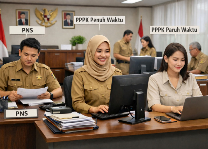 Perbedaan PNS, PPPK Penuh Waktu, dan PPPK Paruh Waktu dalam Sistem ASN Indonesia