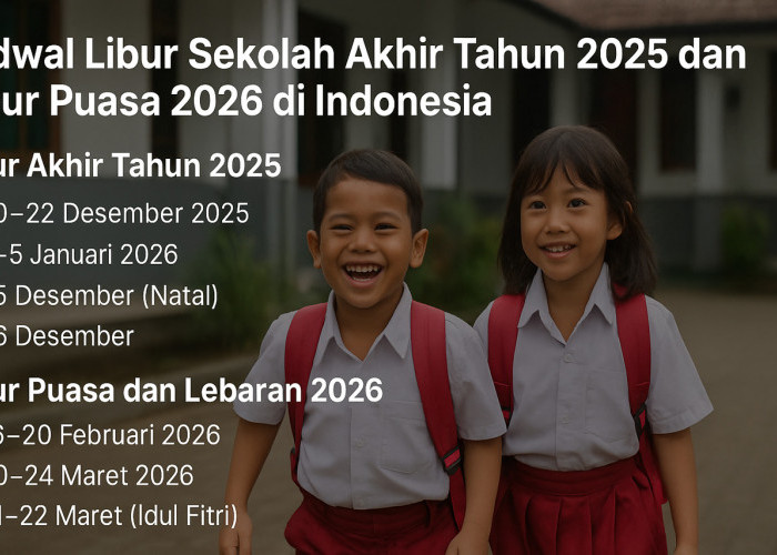 Jadwal Libur Sekolah Akhir Tahun 2025 dan Libur Puasa 2026 di Indonesia