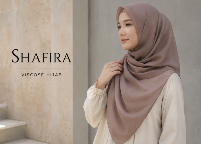 Jilbab Viscose Shafira, Hijab Elegan dengan Bahan Lembut dan Ringan