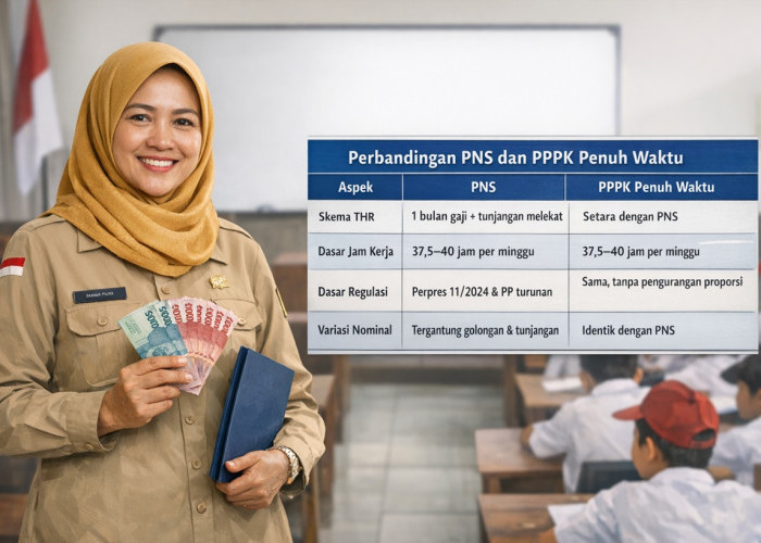Skema THR Idulfitri 2026 untuk PNS dan PPPK Penuh Waktu, Cek Perbandingannya