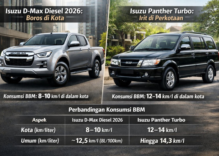Perbandingan BBM Isuzu D-Max vs Panther, Jangan Salah Pilih Mobil Diesel
