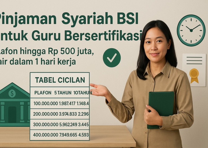 BSI Hadirkan Pinjaman Syariah Fleksibel Non KUR bagi Guru Bersertifikasi, Tanpa Jaminan dan Cepat Cair