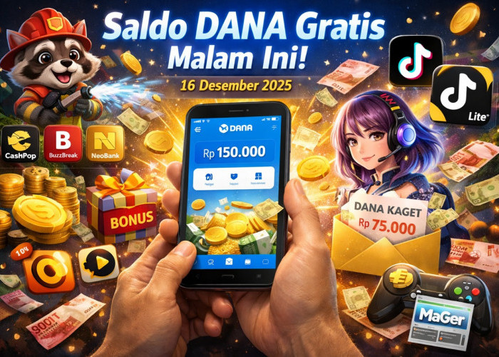 Ada Saldo DANA Gratis Malam Ini! Ini Deretan Aplikasi dan Game Penghasil Uang 16 Desember 2025