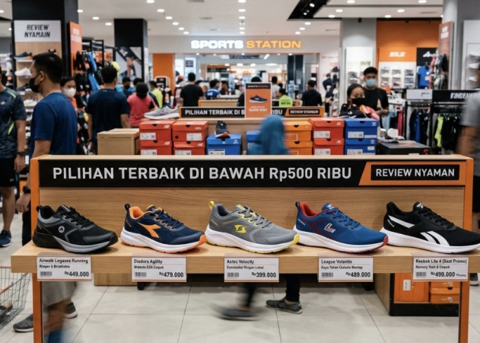Lari Murah Tampil Mewah: 5 Sepatu Lari Sports Station di Bawah Rp500 Ribu!