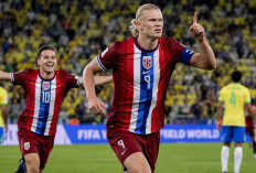 Brasil Tumbang! Dua Gol Haaland Antar Norwegia ke Perempat Final