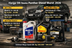 Update Harga Oli Mesin Isuzu Panther Maret 2026, Cek Rinciannya