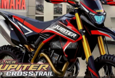 Yamaha Jupiter Cross-Trailer Ketangkasan di Persimpangan Jalan Desa dan Rimba
