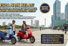 Vespa Naik Kelas! Primavera & Sprint Kini 180cc, Tenaga Nambah Harga Tetap