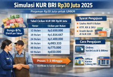 Simulasi Pinjaman KUR BRI Rp30 Juta 2025: Cicilan Ringan, Syarat Mudah untuk UMKM